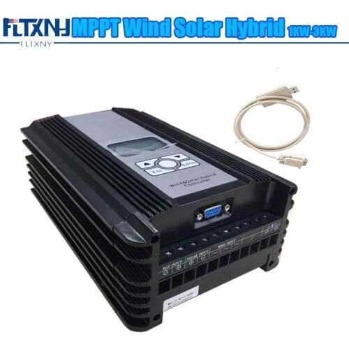 FLTXNY POWER 1kw 24v 48v 96v 120v Wind Turbine Charge Controller Solar Battery Charge Controller