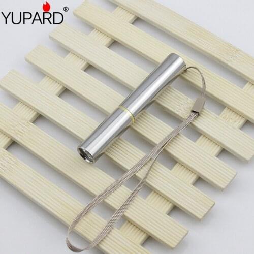 YUPARD mini Torch Q5 LED Flashlight Stainless Purple Light UV 395nm 365nm Ultraviolet Lamp identify Amber Scorpion Cosmetics