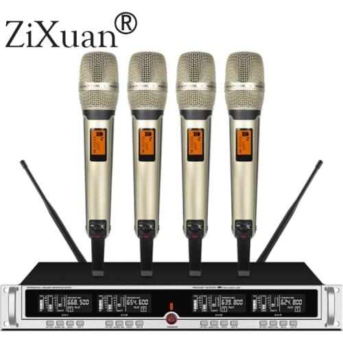 2019 NEW ZX-8416-h SP4 - SKM9000 19" Rack Mountable UHF Wireless Microphones System conference home Karaoke handheld microphone
