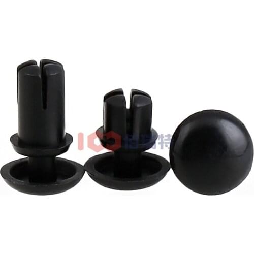 Nylon Rivet Black White Plastic Rivet R-shaped PC Plate Rivet Plastic Mother Rivet Plastic Expansion 100pcs