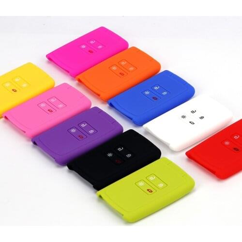 Suitable for Renault Kelega Smart 4 Button Silicone Key Cover Anti-theft Device Protective Cover Keleibin Anti-fall Key Cover
