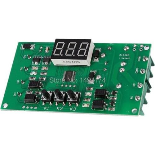 WQScosea Q8S-214 12V DC Motor Reversible Module Dual Programmable Delay Time Relay PLC Cycle Control Delay Timer Switch Board
