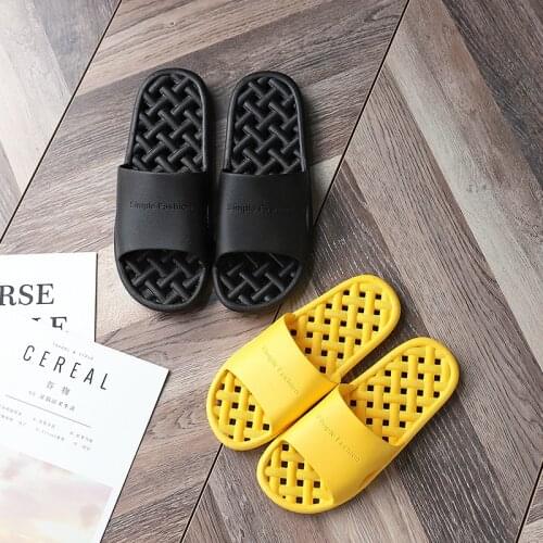 New Unisex Slippers Women Men Shoes Summer Bathroom Slipper Couple Indoor Sandals Fashion Home Slippers Non-slip Floor Flip Flop