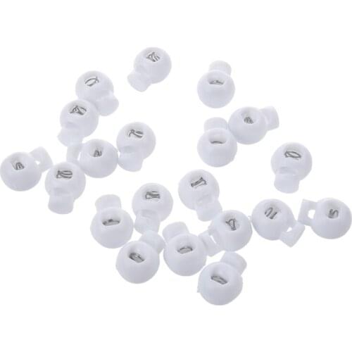 Lanyard Luggage Backpack Toggle Stop Barrel Cord Locks Ends 20 Pcs