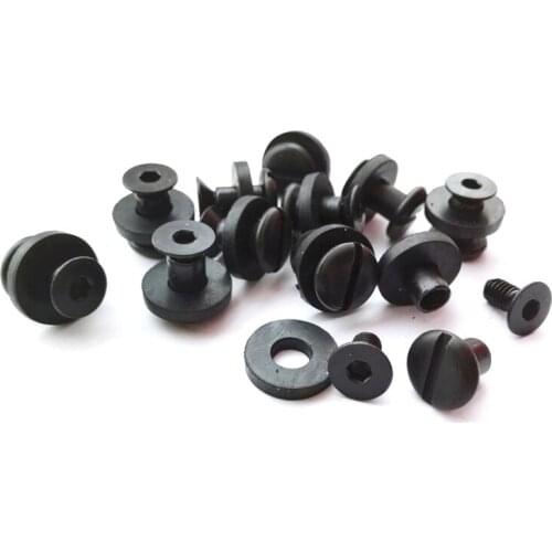 10pcs 7.5mm Kydex Holster knife scabbard Stainless steel SU304 screw for 5mm hole Tek lok buckle screws with Rubber pad DIY(EAM)