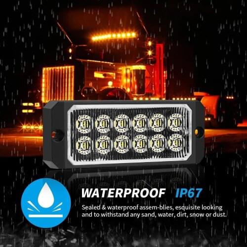 12-24V Led Truck Side Light Trailer Trailer Turn Signal Light 12LED Flashing Light Waterproof Car Accessories Car Led Light