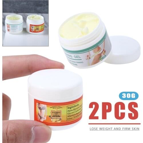 2Pcs Ginger Anti-cellulite Body Slimming Cream Firming Weight Loss Gel Fat Burning Cream Body Massage Slim Cream