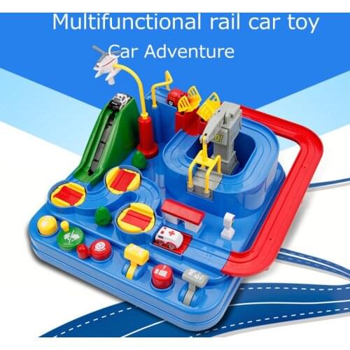 2018 Brand New concept pure manual mechanical track car adventure rail car childrens educational gift toys