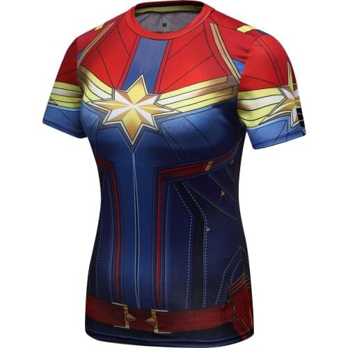 2021 Short Sleeve O-neck Tshirt Women Rashguard High Elastic Compression Shirt Fitness T Shirt Women Tee Sh