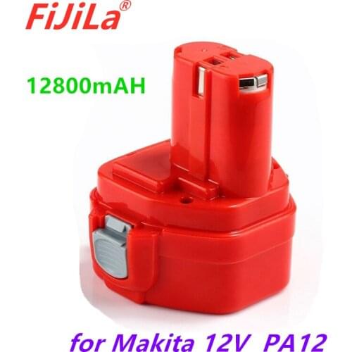 2021 Power Rechargeable battery Pack 12V 12800mAh Ni-CD for Makita Drills bateria 1220 1222 1233S PA12 1235B 638347-8-2 192681-5