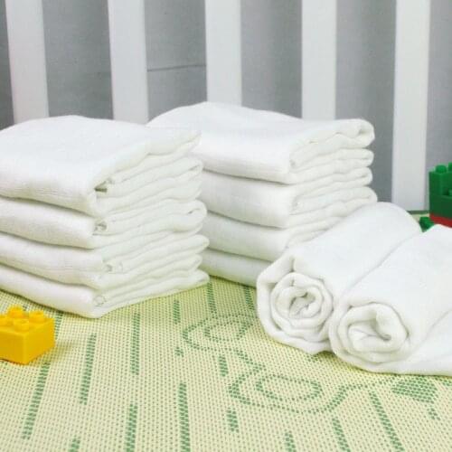 50x70 cm White Muslin 100% Cotton Baby Diapers Clothes Diaper Inserts Bibs Washable Babies Care Eco-friendly Diaper