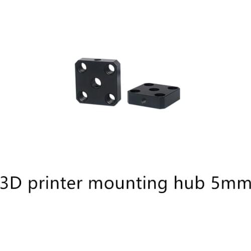 3D Printer mounting hub 5mm aluminium plate mount T6x21.21x21.21