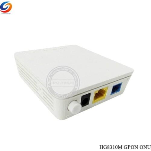 Free Shipping 40 Pcs HW HG8310M GPON ONU Bare Metal APC/UPC Connector 1GE Interface English Firmware Terminal No Box NO Adapter