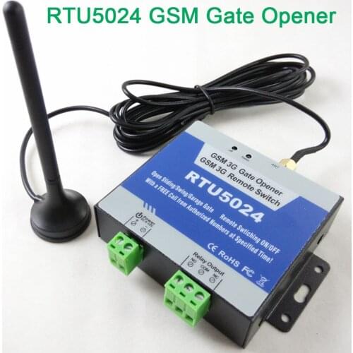 Free shipping RTU5024 GSM Gate Opener Roller Gate Opener home gsm remote access control Good gsm gain magnet antenna App support