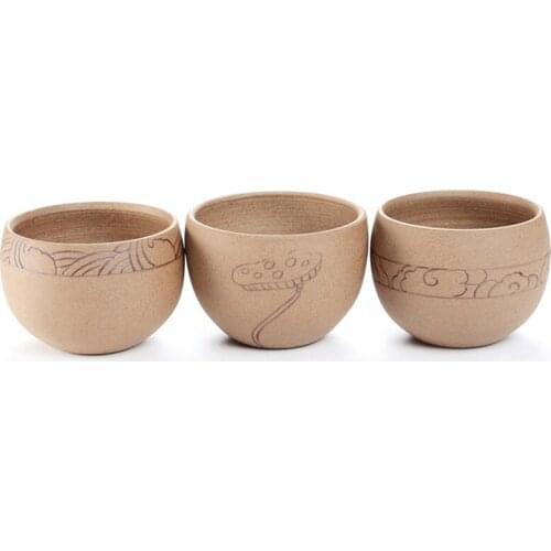 Birdhouse Matcha Bowl Manual Craved Ceramic Japanese Tea accessories; Various Patterns with Lotus, lucky cloud, Sea wave