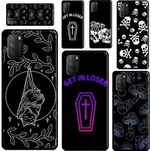 Skull Gothic Creepy Pastel Goth For Xiaomi Mi Note 10 Lite Mi 11 Ultra 9T 10T Pro A3 Phone Case For POCO F3 F2 M3 X3 Pro