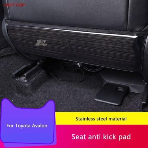For Toyota Avalon 2019 2020 Seat Anti-Kick Plate Stainless Steel Rear Anti-Kick Pad Car Interior Trim Modification