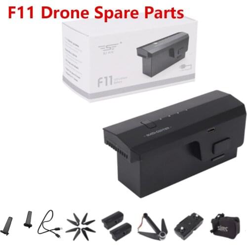Drone SJRC F11 Drones Original Accessory Battery 11.1V 2500mAh Propeller Landing Gear Arm Light Cover Charger Handbag Etc