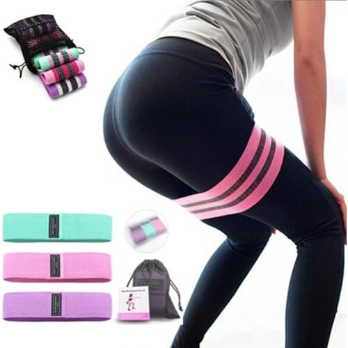 3colors Resistance Bands Set Workout Elastic Sport Booty Fitness Equipment For Yoga Gym Pull Training Fabric Bandas Elasticas
