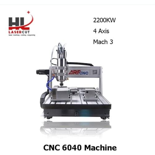 No Tax For Russian CNC 6040 2.2KW 4 Axis Engraver With Sink Desktop CNC Router Wood Carving Machine USB Mach3 Control