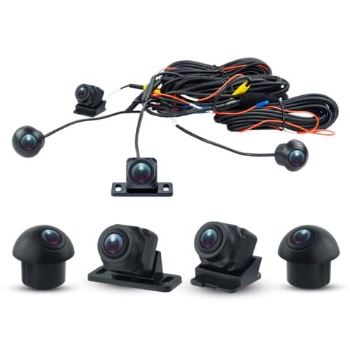 AHD 2D 3D 360 Camera Car Bird View System 4 Camera 360 720P SONY 225 Rear/Front/Left/Right 3D 360 Camera for Android Car Radio