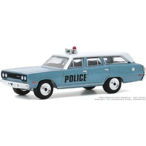 Diecast model car 1:64 1970 Model Plymouth Belvedere Emergency Wagon Collection Display Boy Toy Gift Limited Edition