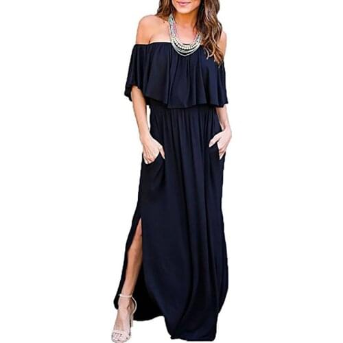 Однотонные летние платья MAKEACE China At AliExpress