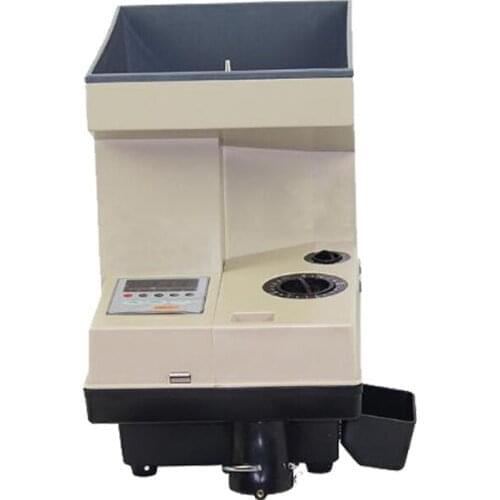 Coin clearing machine Sorting out the different diameter and thickness of the coin