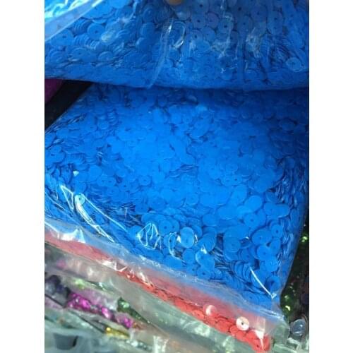 50g 6mm Solid Dark Blue Flake Flat Round Sequins For Craft Flat Sequins DIY Caps Clothes Accessories LNHOME
