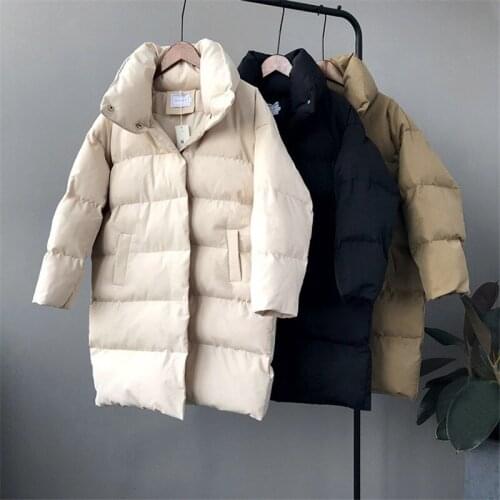 Duck Down Jacket Women Winter 2019 Outerwear Coats Female Long Casual Warm Down puffer jacket Parka Overcoat M364