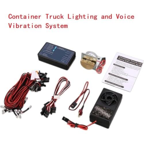 RC Truck Voice Light Vibration System For 1/14 Tamiya RC Truck SCANIA R470 R620 VOLVO FH16 ACTROS 3363 MAN TGX LESU HERCULES