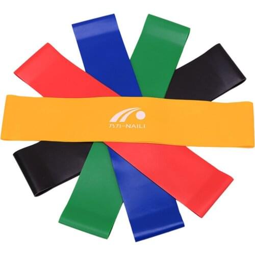 5 Colors Yoga Resistance Rubber Bands Indoor Outdoor Fitness Equipment 0.35mm-1.1mm Pilates Sport Training Workout Elastic Bands