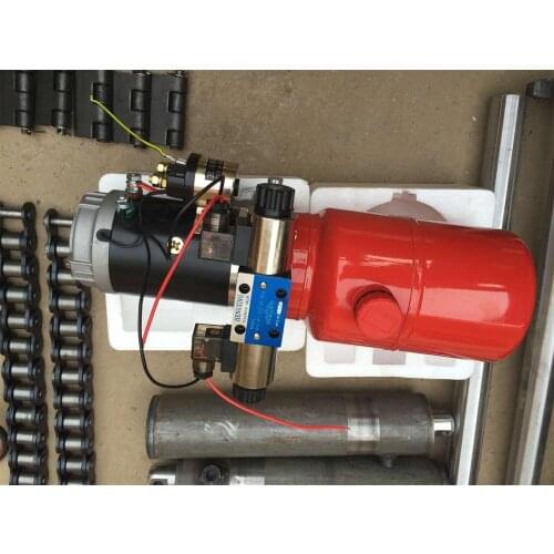 Dump truck with environmental protection sealing cover hydraulic power unit 24V DC oil pump motor with unlimited remote control