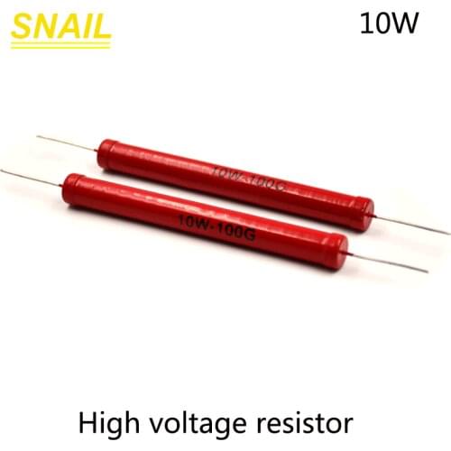 RI80 10w glass film.Inductive.High pressure.Glass glaze.Large resistance.resistor