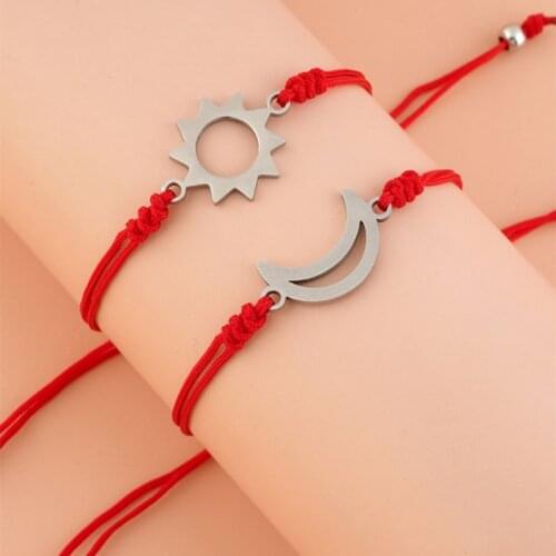 U90E Red String of Fate Couples Bracelets for Boyfriend and Girlfriend Him and Her Long Distance Relationships Gifts