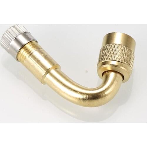 45 Degree Brass Air Tyre Extension Valve With Cap And Core For Motorcycle Car Truck Bicycle Scooter Brand New Accessories