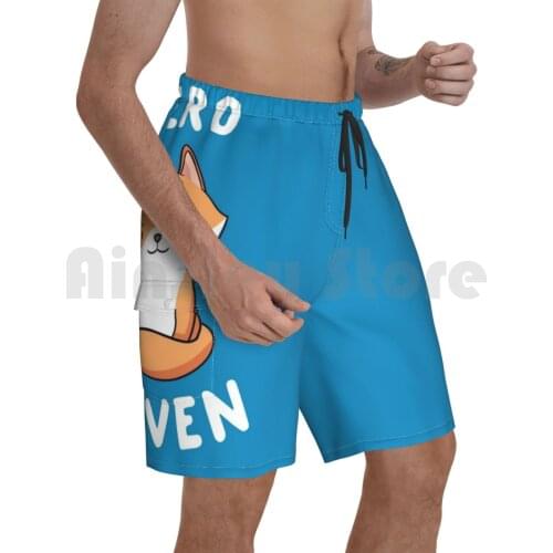 Zero Fox Given Beach Shorts Men Beach Pants Swimwear Fox Funny Phrase Funny Saying Fox Lover Cute Kawaii Fox Animal