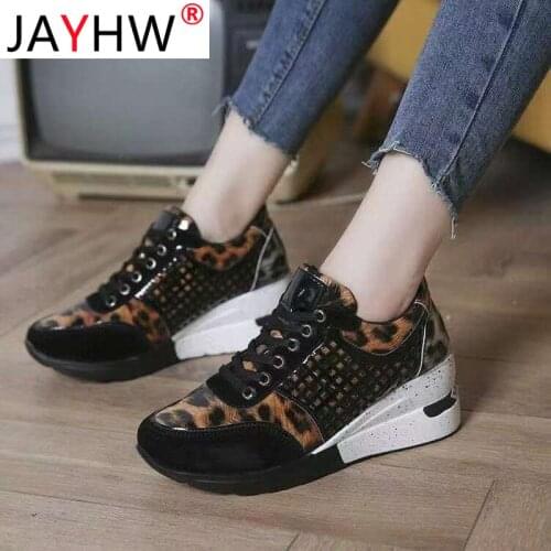 JAYHW Designer Wedges Chunky Sneakers Shoes New Woman Non-Slip Women Sneakers Platform Fashioncasual Shoes Female Plus 35-43