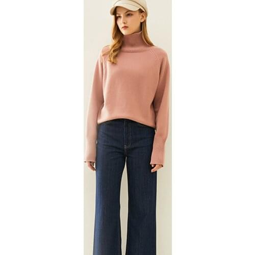 Adishree 2021 woman winter 100% Cashmere sweaters autumn knitted Pullovers High Quality Warm Female thickening Turtleneck
