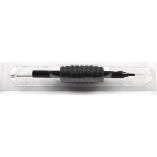 1pc Sterile Silicone Disposable Tattoo 3/4 Grip Nozzle Tip Tube Kit with Needle