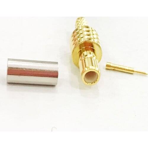 10pcs SMB Male Plug Crimp for RG174 RG316 LMR100 Pigtail Coaxial Cable Adapter Connector