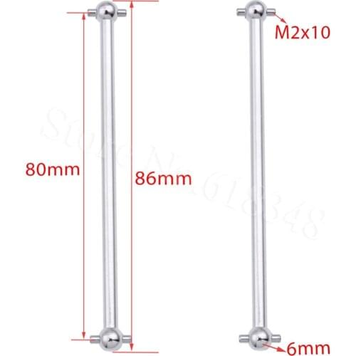 2pcs HSP 06022 Front/Rear Dogbone 86MM For 1/10 RC Model Car Himoto Redcat 94105 94106 Buggy