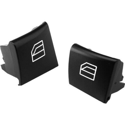 2pcs Regulator Car Accessories Window Lift Button Switch Black Electric Lightweight Control Replacement ABS For Benz W169 W245