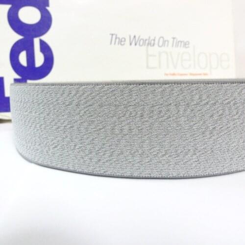27 Yards 40mm Grey Jeans Pattern Underwear Elastic Webbing