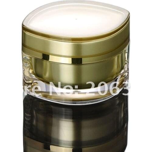 50G gold eye square shape cream jar, cosmetic container