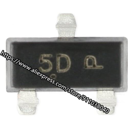 50PCS MMBD914LT1G SOT23 MMBD914LT1 MMBD914LT MMBD914L MMBD914 / 5D SOT-23 High-Speed Switching Diode SMD 100V/200mA