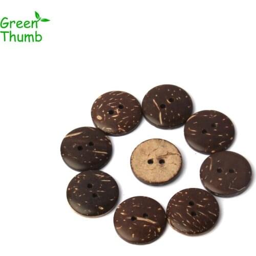 500pcs 2 Holes Coconut Shell Button Natural and Eco Friendly High Quality Diameter 20mm Sewing Buttons for Clothes Decoration