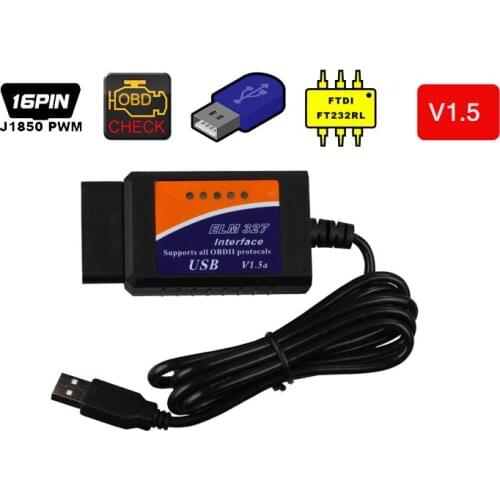 ELM327 USB Interface OBD2 Code Scanner ELM 327 V1.5 bluetooth Auto Scanner Automotive Diagnostic ELM-327 V2.1 software download