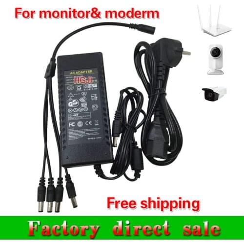 DC 12v8a centralized power supply cable 1 male to 4 Female 12V8A 4 port adapter for CCTV/ the camera STB DC12V96W power adapter