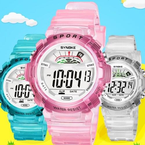 Big/Small Kids Childrens Watch Pink Digital Watches For Boys Girls Students Waterproof Clock LED Sport Kids Watches relojes